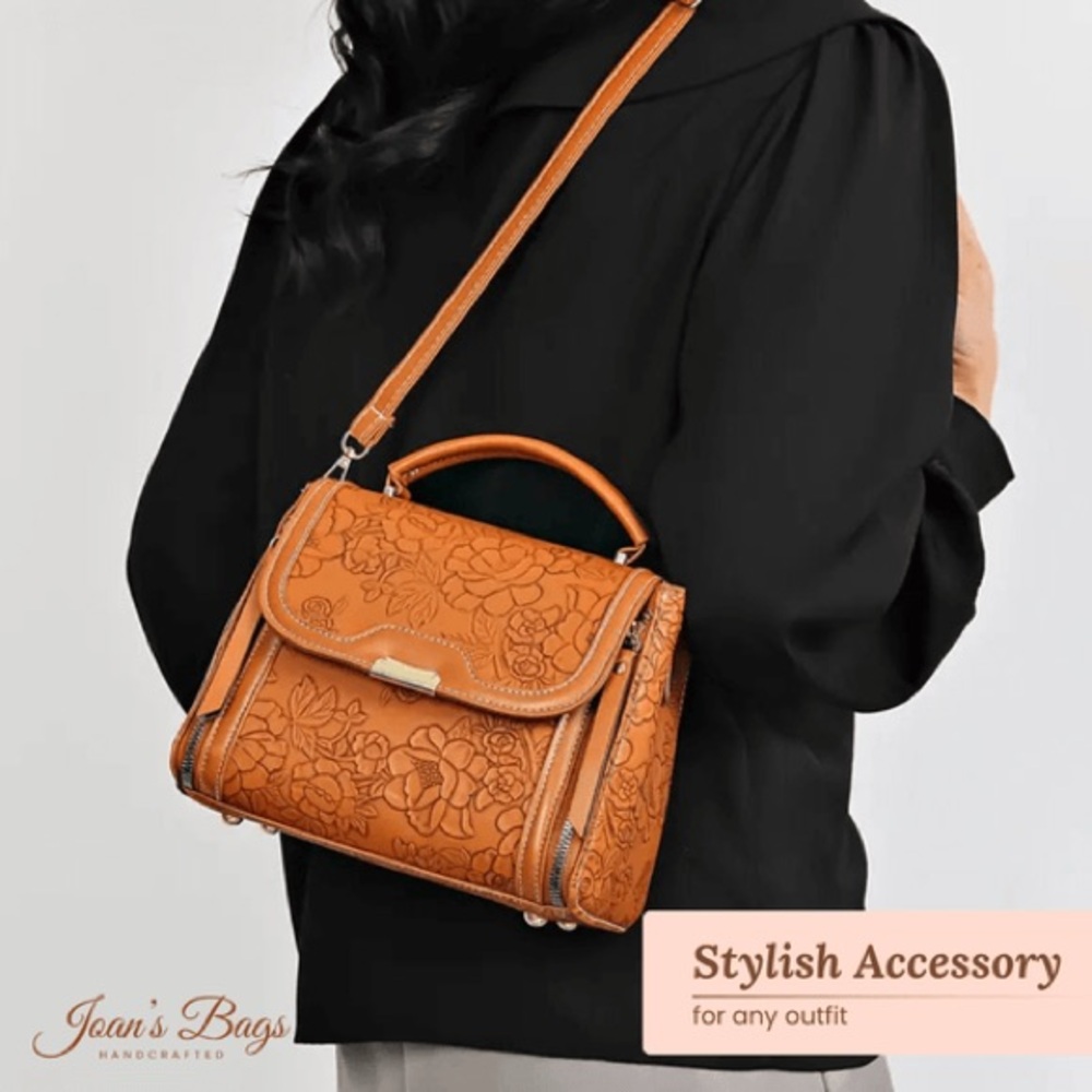 Brittany’s Timeless Satchel | Handbag in Red - Picture 4 of 4